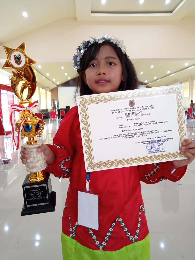 TANAH LAUT RAIH JUARA HARAPAN II PADA LOMBA BERCERITA BAGI SISWA SD/MI TINGKAT PROVINSI KALIMANTAN S